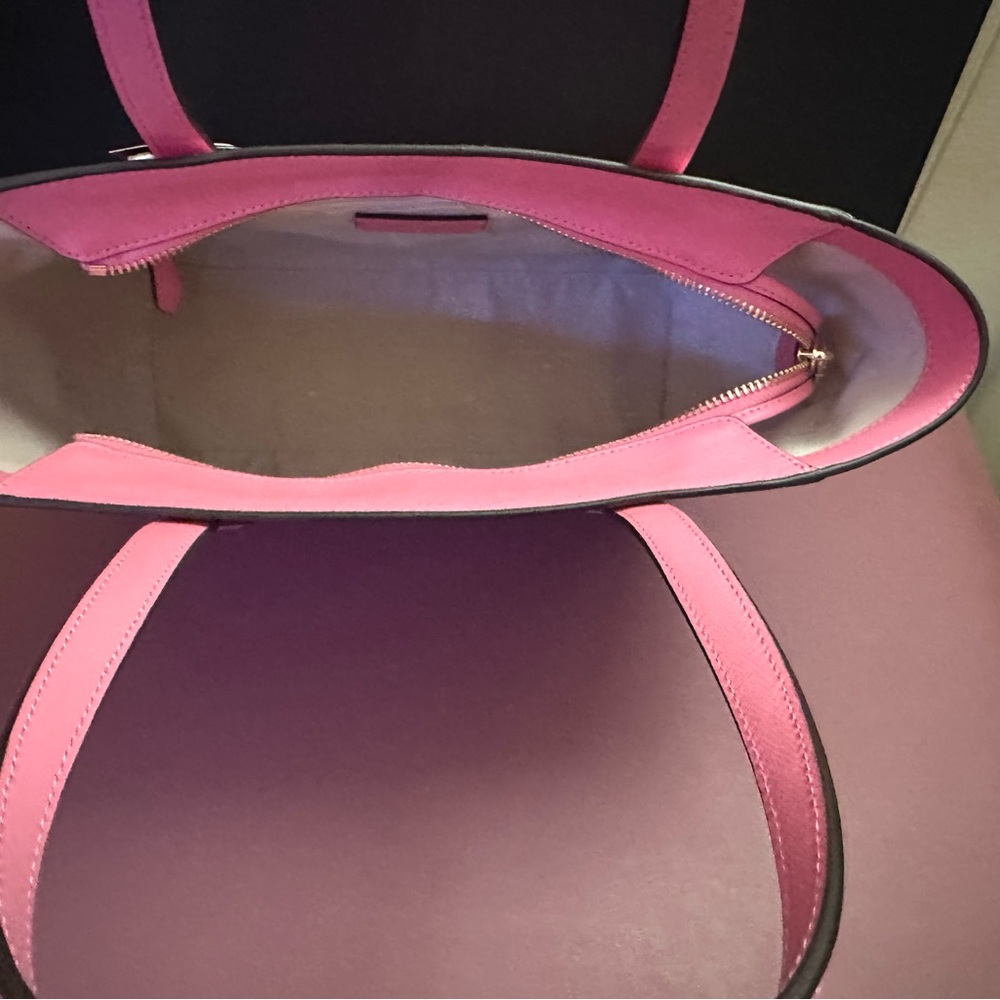 Kate Spade NY Blossom Pink Staci Medium Tote Bag & Blossom Pink Zip Wristlet - Picture 8 of 10